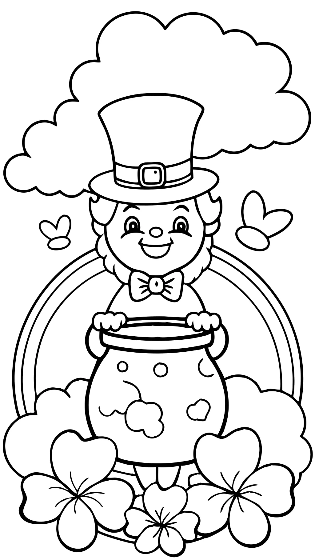 leprechan coloring page